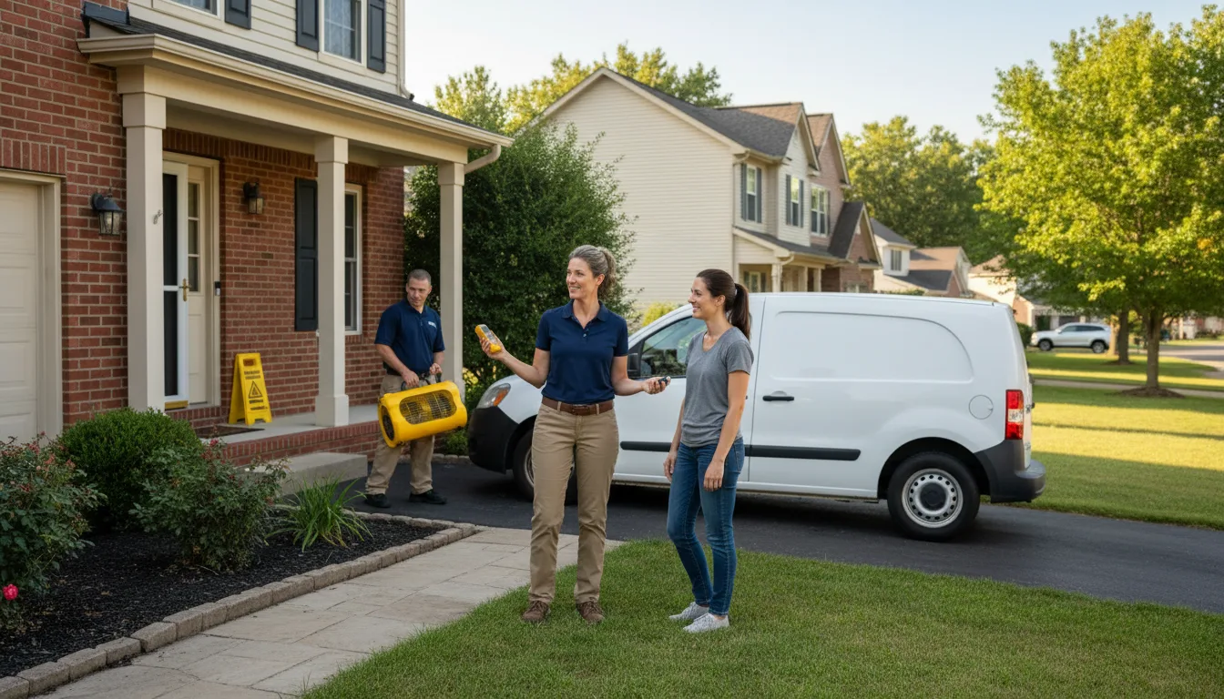 Residential water damage restoration in Columbia, CT